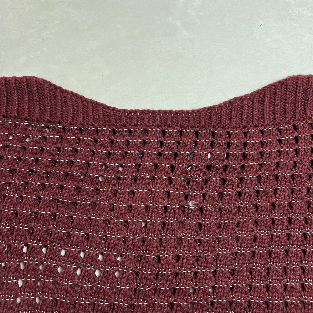 Gossip Girl by Romeo & Juliet Couture Open Knit Oversized Sweater Size Small - Picture 3 of 10